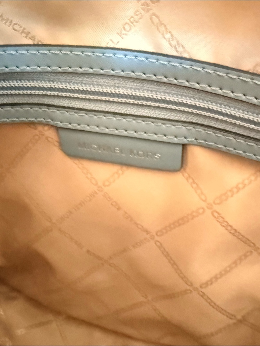 MICHAEL KORS Sky Blue Saffiano Leather Tote Bag Handbag Purse MINT CONDITION - Picture 10 of 16